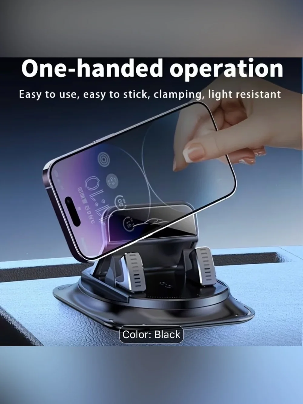 Universal 360° Car Dashboard Phone Holder Stand Anti-Slip Cell Phone Mount New